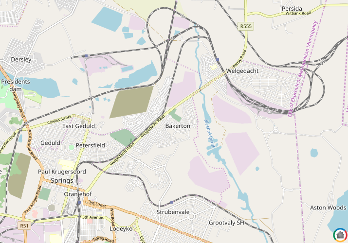 Map location of Bakerton
